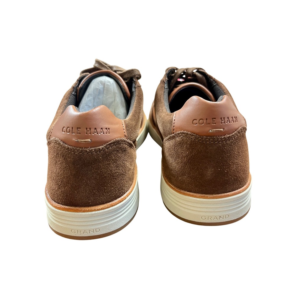 COLE HAAN Grand Crosscourt Sneakers 11 Brown Leather Suede Low Top Casual Preppy - Picture 4 of 10